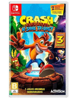 Crash Bandicoot N Sane Trilogy estándar para nintendo switch Crash Bandicoot N Sane Trilogy estándar para nintendo switch