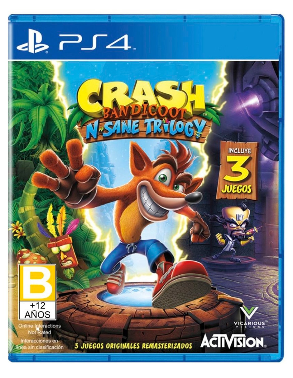 Crash Bandicoot N. Sane Trilogy (Importación) estándar para PS4