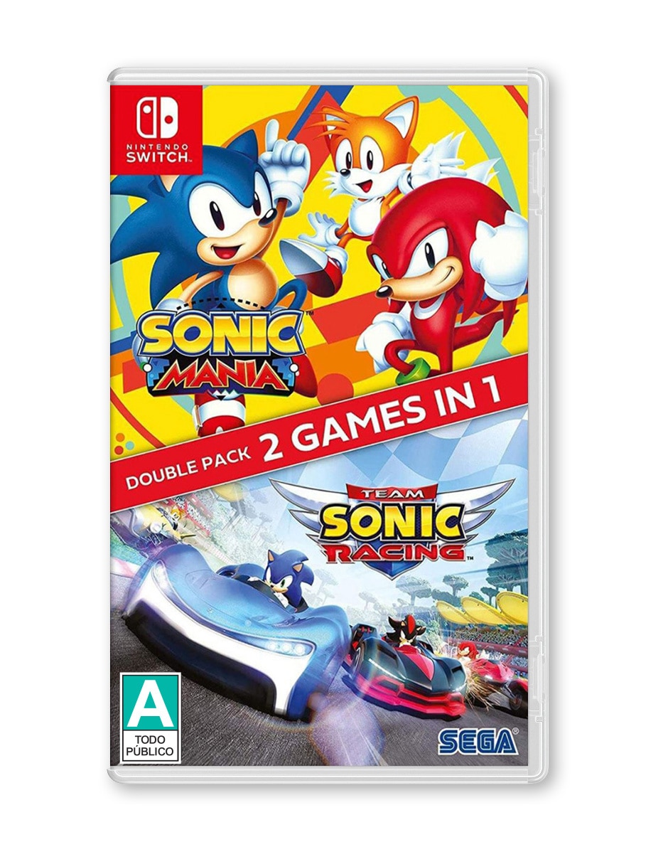 Sonic Mania + Team Sonic Racing Double Pack estándar para nintendo switch Sonic Mania + Team Sonic Racing Double Pack estándar para nintendo switch