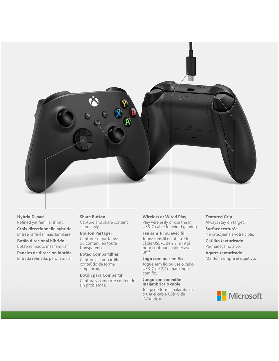 Control Xbox alámbrico para xbox one 5