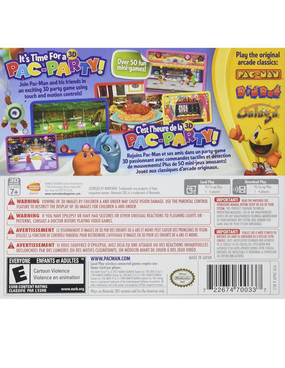 Pac Man Party estándar para 3DS 2