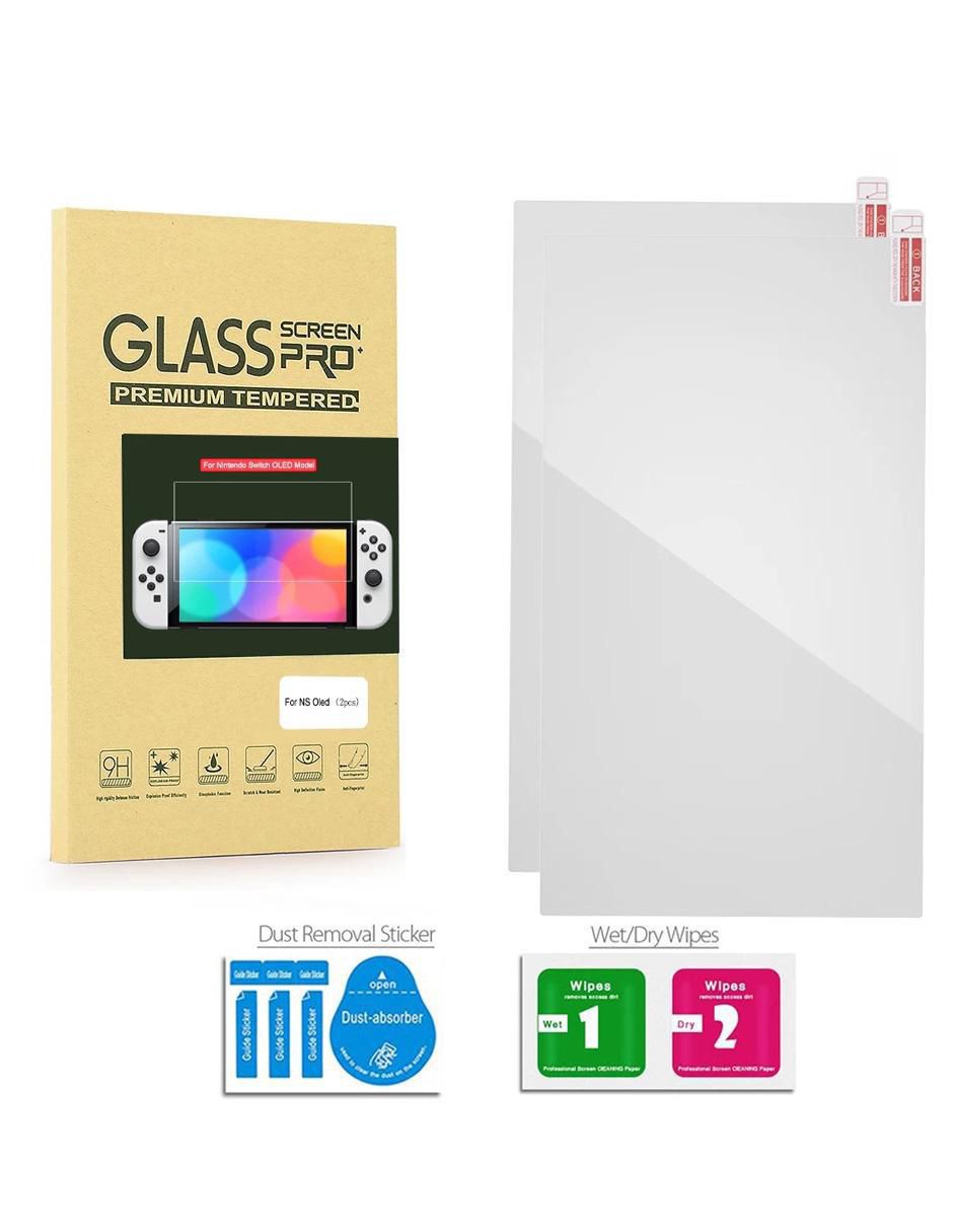 Set 2 Micas de Cristal Templado para Nintendo Switch OLED