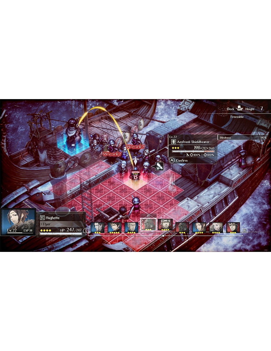 Triangle Strategy estándar para nintendo 5