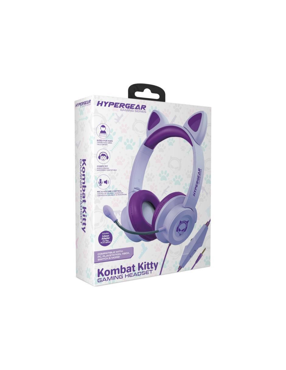 Audífonos On-Ear Kitty Kombat alámbricos Audífonos On-Ear Kitty Kombat alámbricos