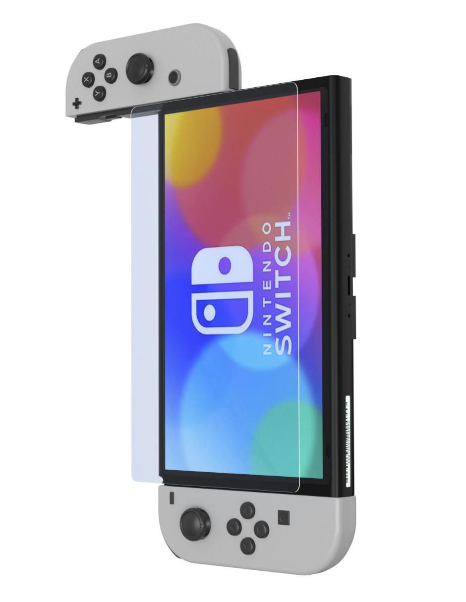 Mica para consola Atom Games Nintendo Switch OLED de cristal templado