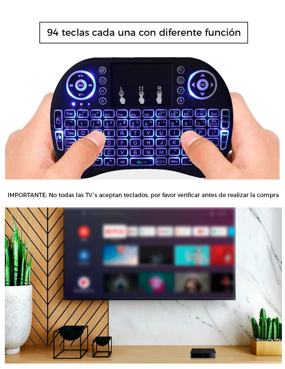 Teclado conexión inalámbrica Dosyu DY-KM03