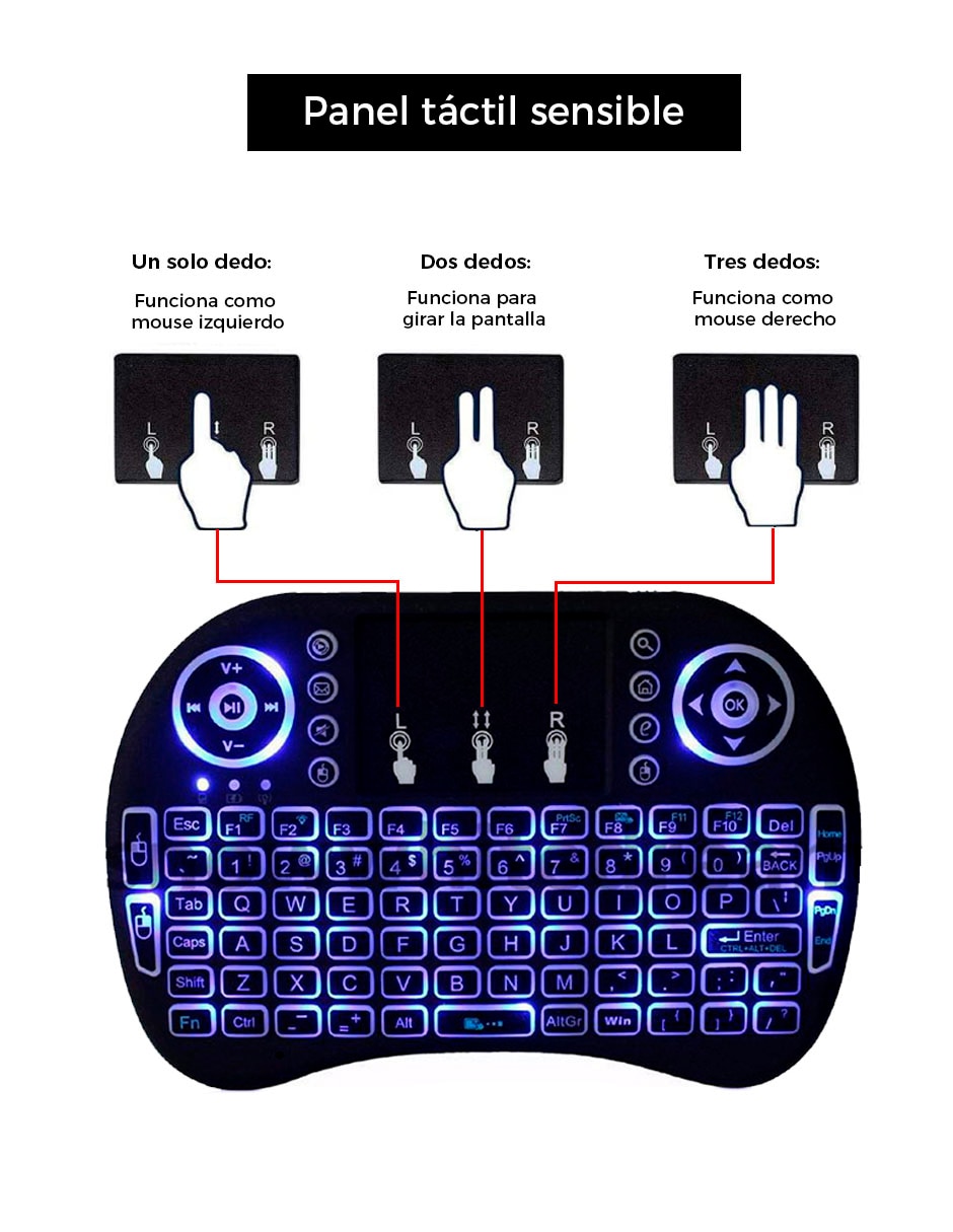 Teclado conexión inalámbrica Dosyu DY-KM03