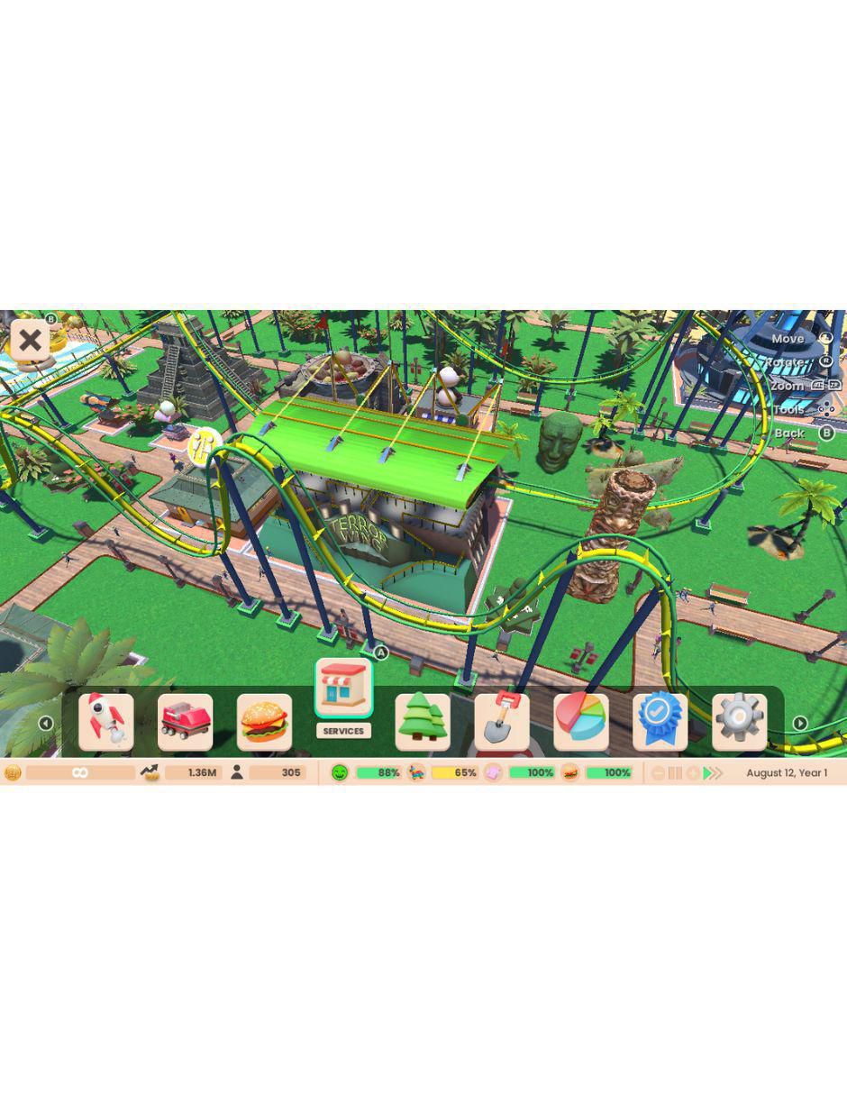 Roller Coaster Tycoon Adventures Deluxe deluxe para Nintendo 5