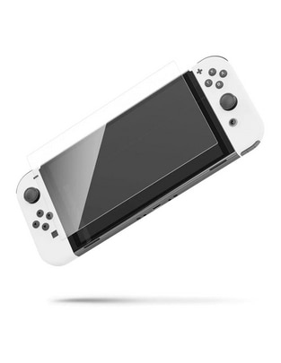 Mica para consola Atom Games Nintendo Switch Oled de cristal templado