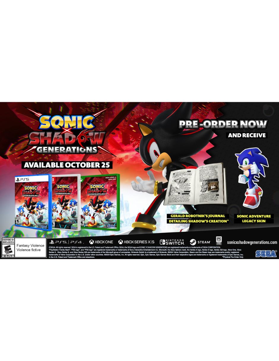Sonic X Shadow Generations estándar para PS5 6