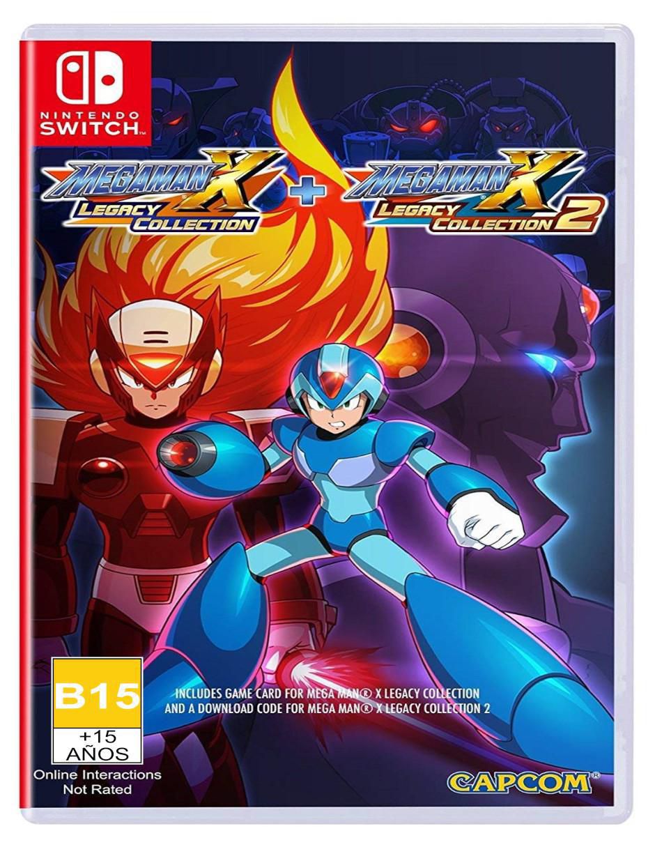 Megaman X Legacy Collection 1 + 2 estándar para nintendo switch