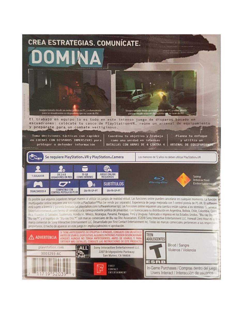 Firewall Zero Hour Ps estándar para ps4 2