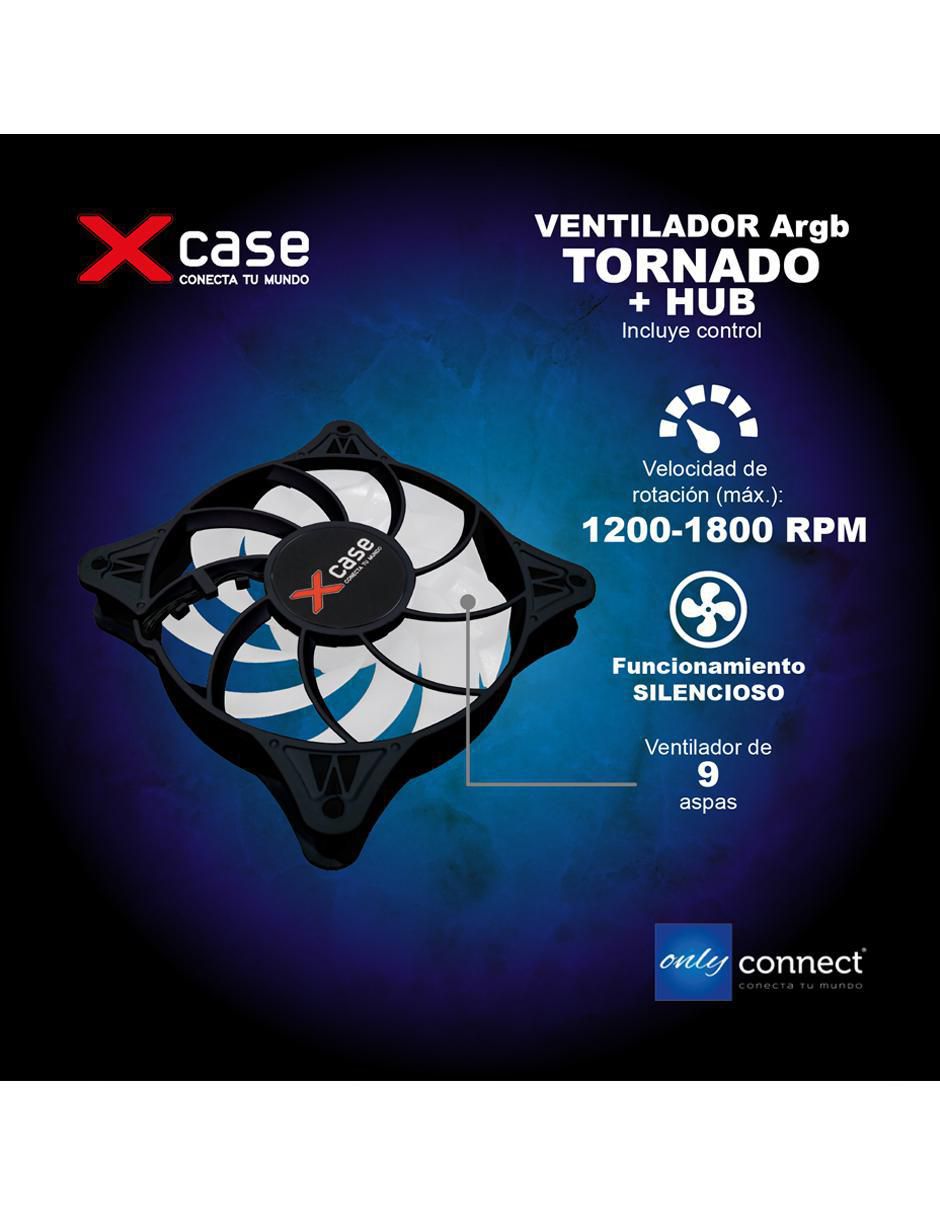 Ventilador gamer magnético Rgb Control Remoto 7