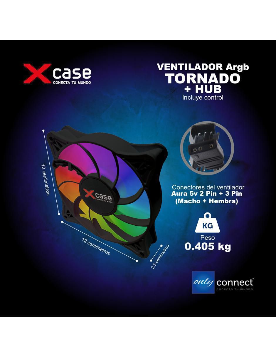 Ventilador gamer magnético Rgb Control Remoto 5