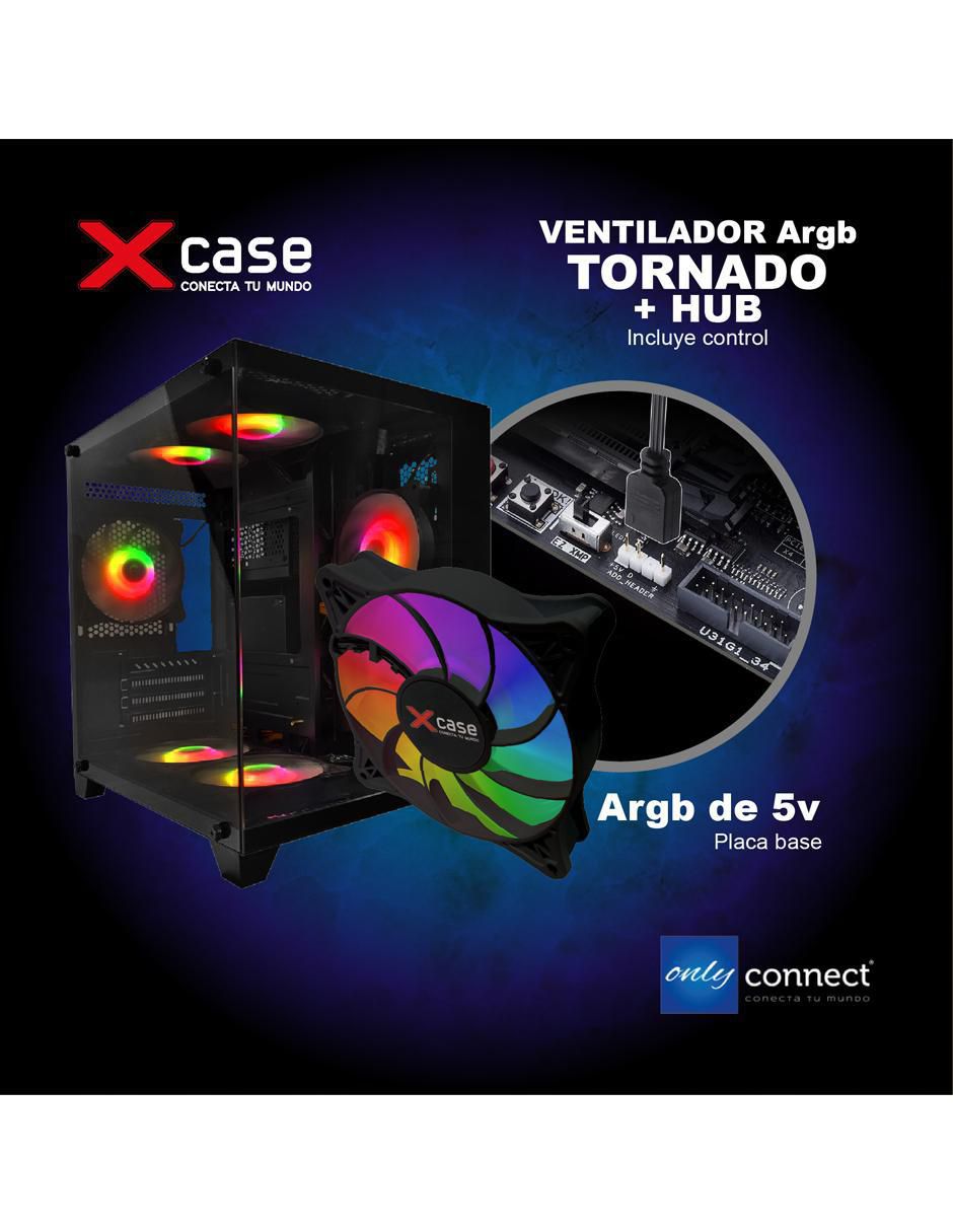 Ventilador gamer magnético Rgb Control Remoto 8
