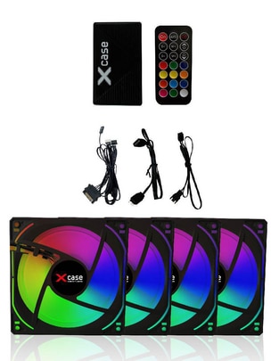 Ventilador gamer magnético rgb control remoto Ventilador gamer magnético rgb control remoto