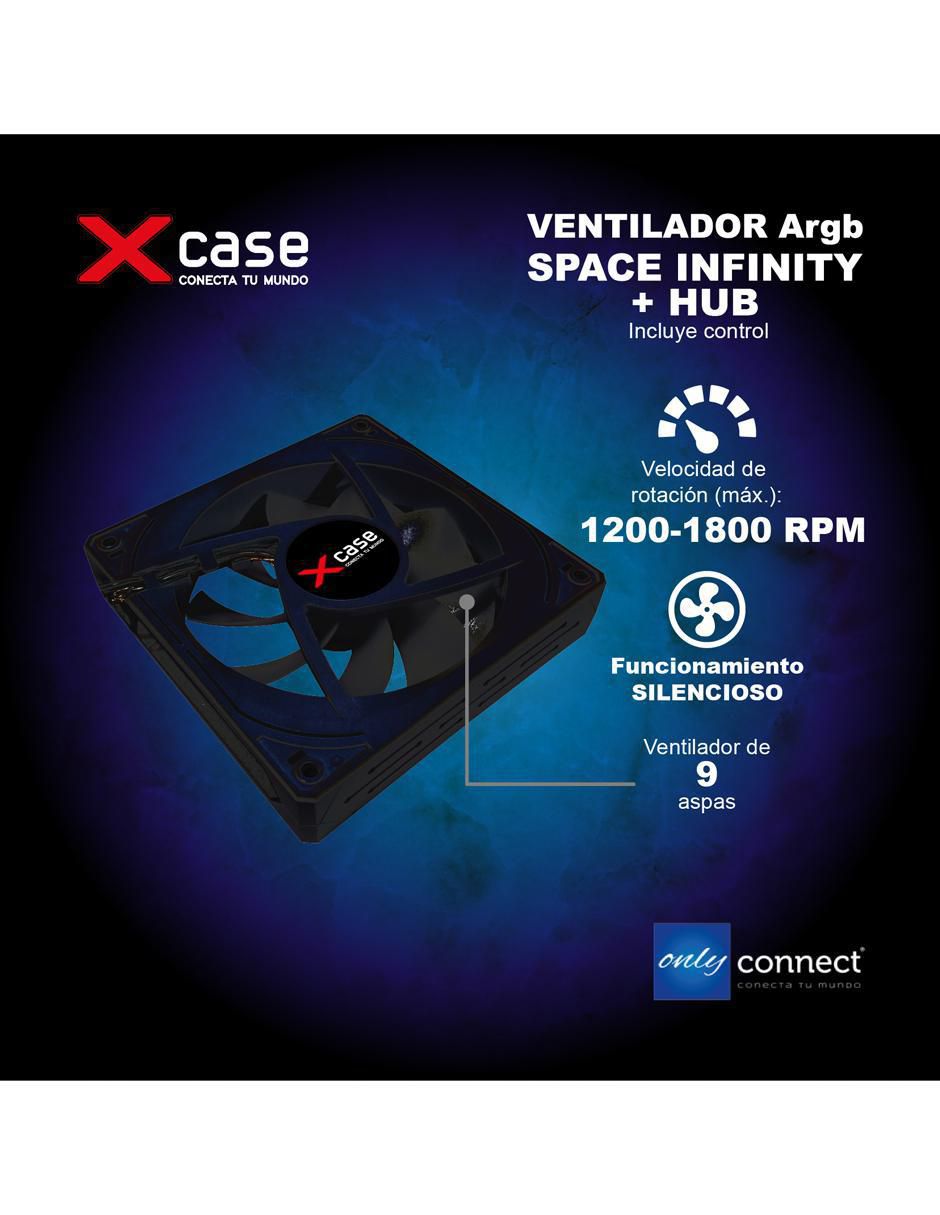 Ventilador gamer magnético rgb control remoto 5
