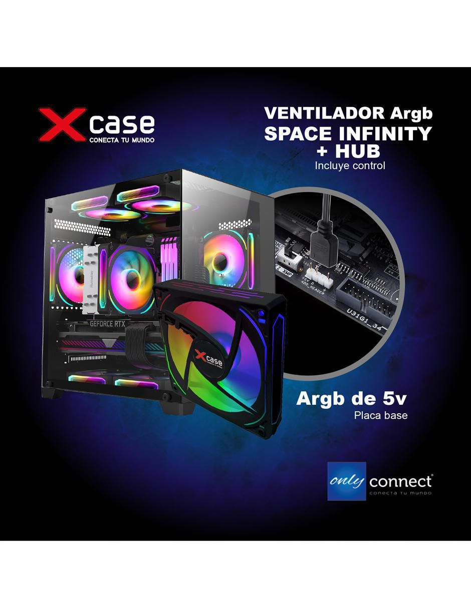 Ventilador gamer magnético rgb control remoto 9