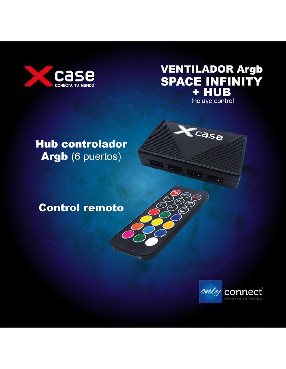 Ventilador gamer magnético rgb control remoto 7