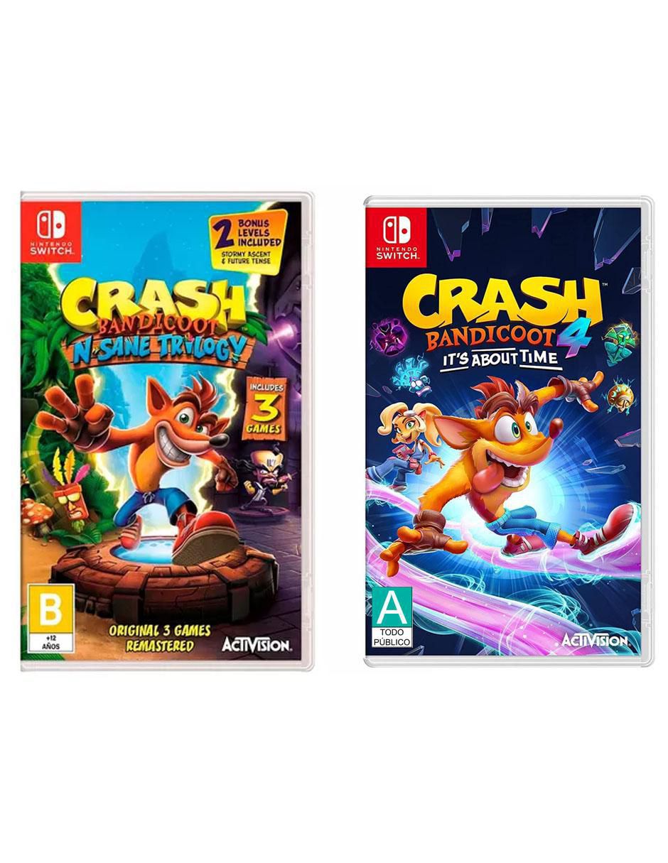 Bundle Crash Bandicoot N Sane Trilogy + Crash Bandicoot 4 bundle para Switch 1