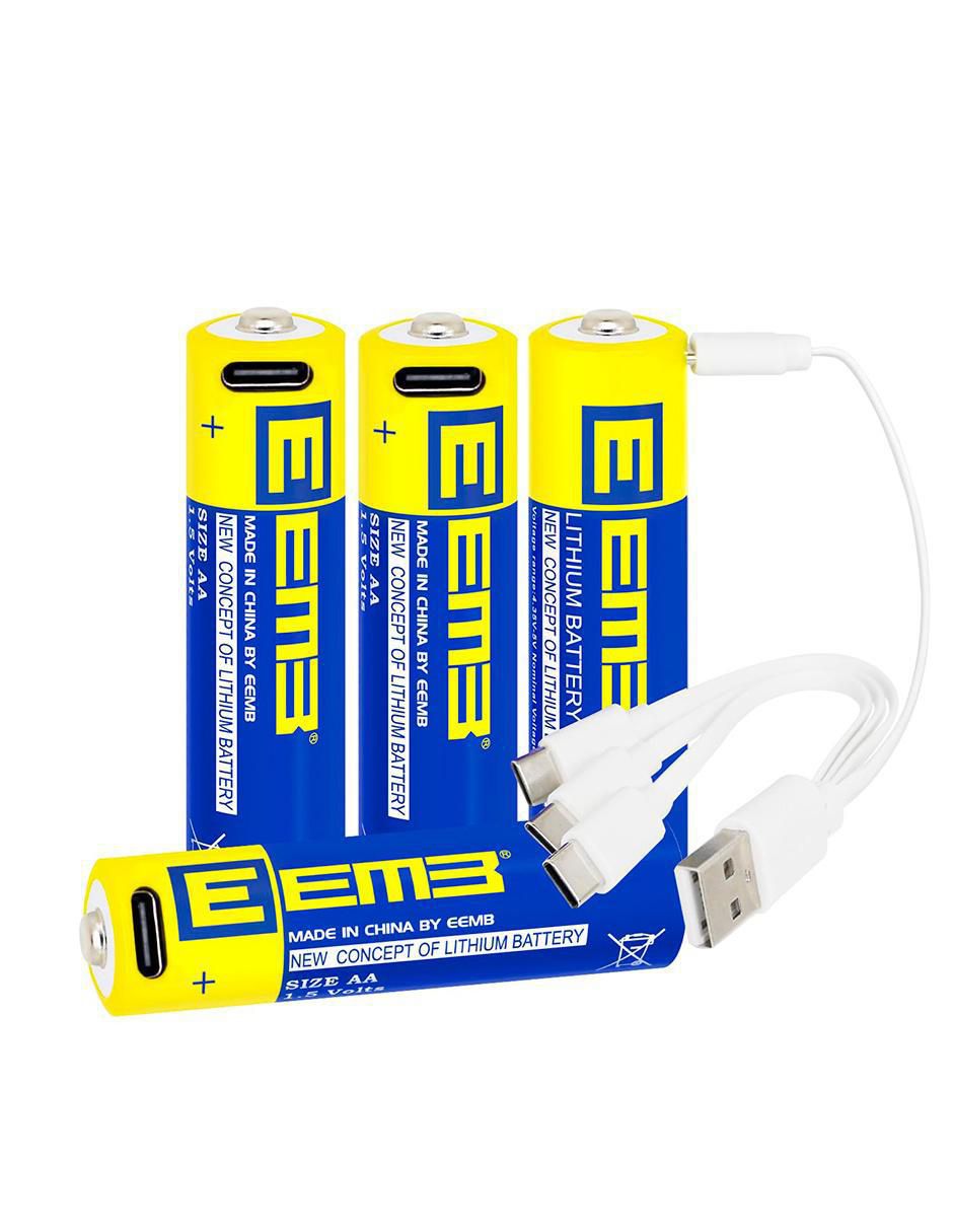 Paquete de pilas AA ión de litio Eemb 1.5 V