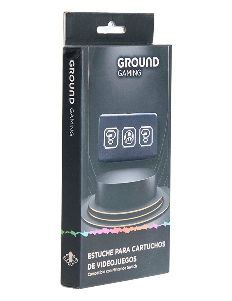 Estuche tipo cartera a presión y tapa Ground Gaming para consola