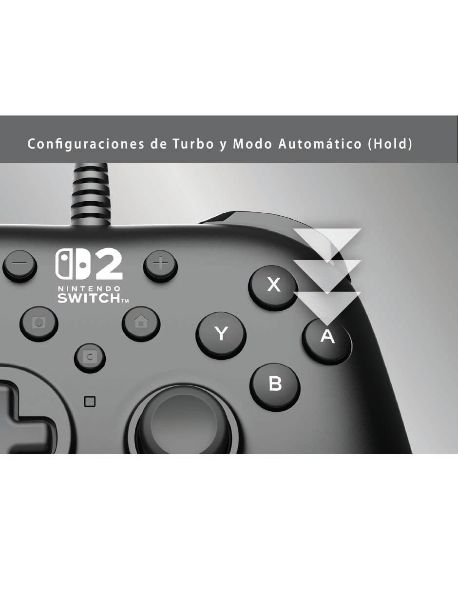 Control Hori alámbrico para Nintendo Switch 2