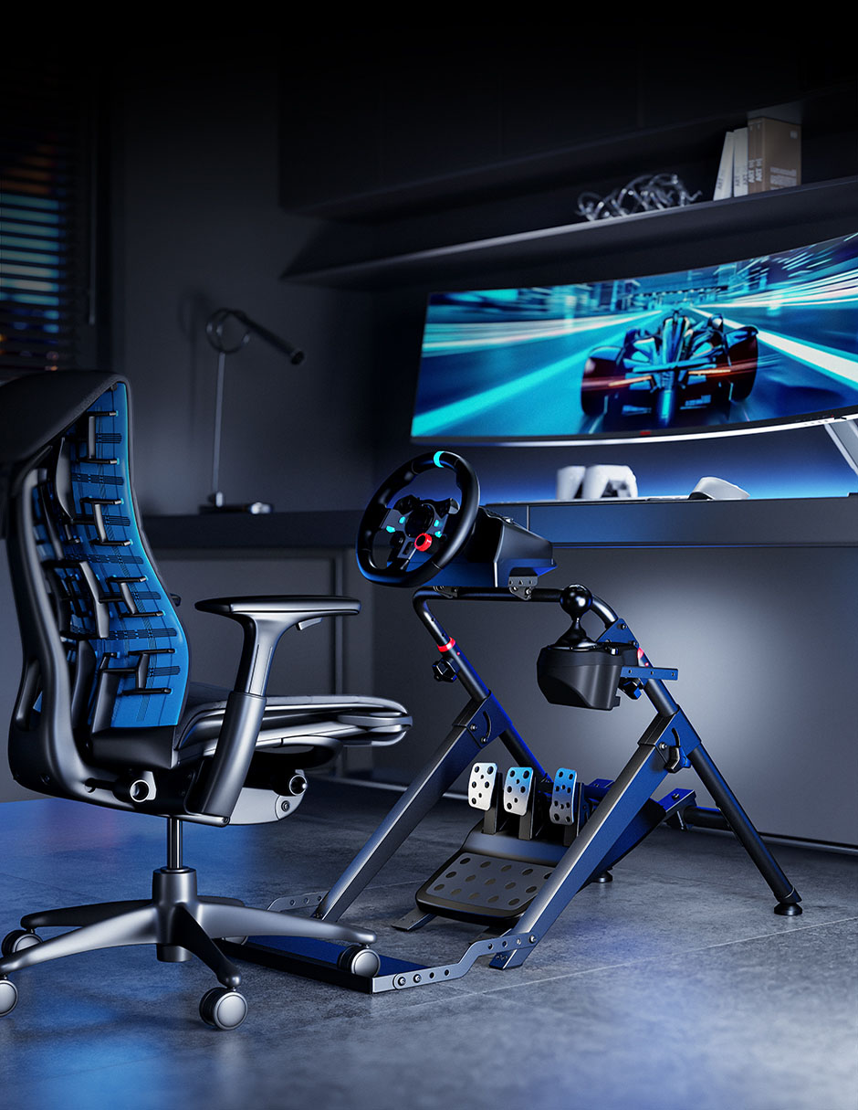 Simulador De Carrera Ground Gaming Alámbrica Para Multiplataforma