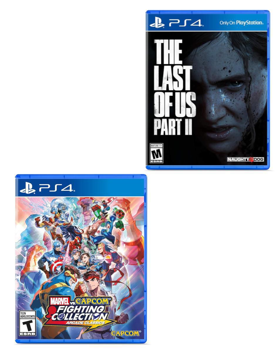 Marvel vs Capcom + The Last Of Us Part 2 Playstation bundle para PS4