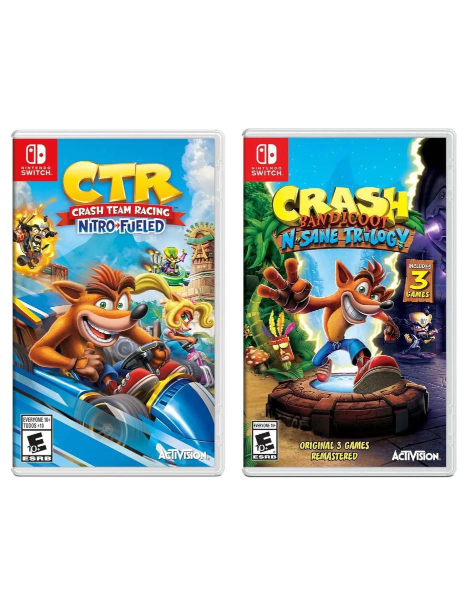 Crash Team Racing Nitro Fueled + Crash Bandicoot N Sane Trilogy bundle para Switch 1