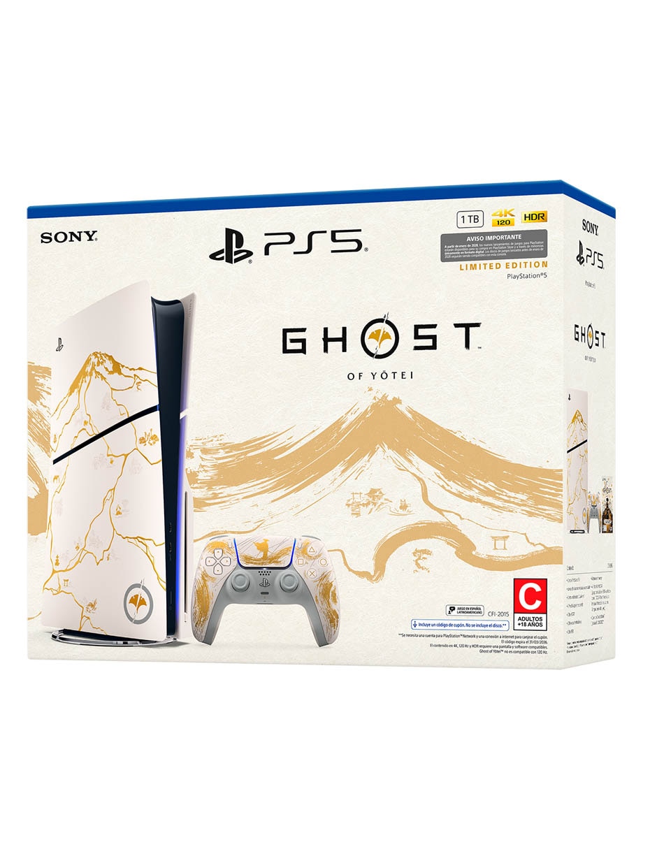 Consola PS5 de 1 TB edición limitada Ghost Of Yotei