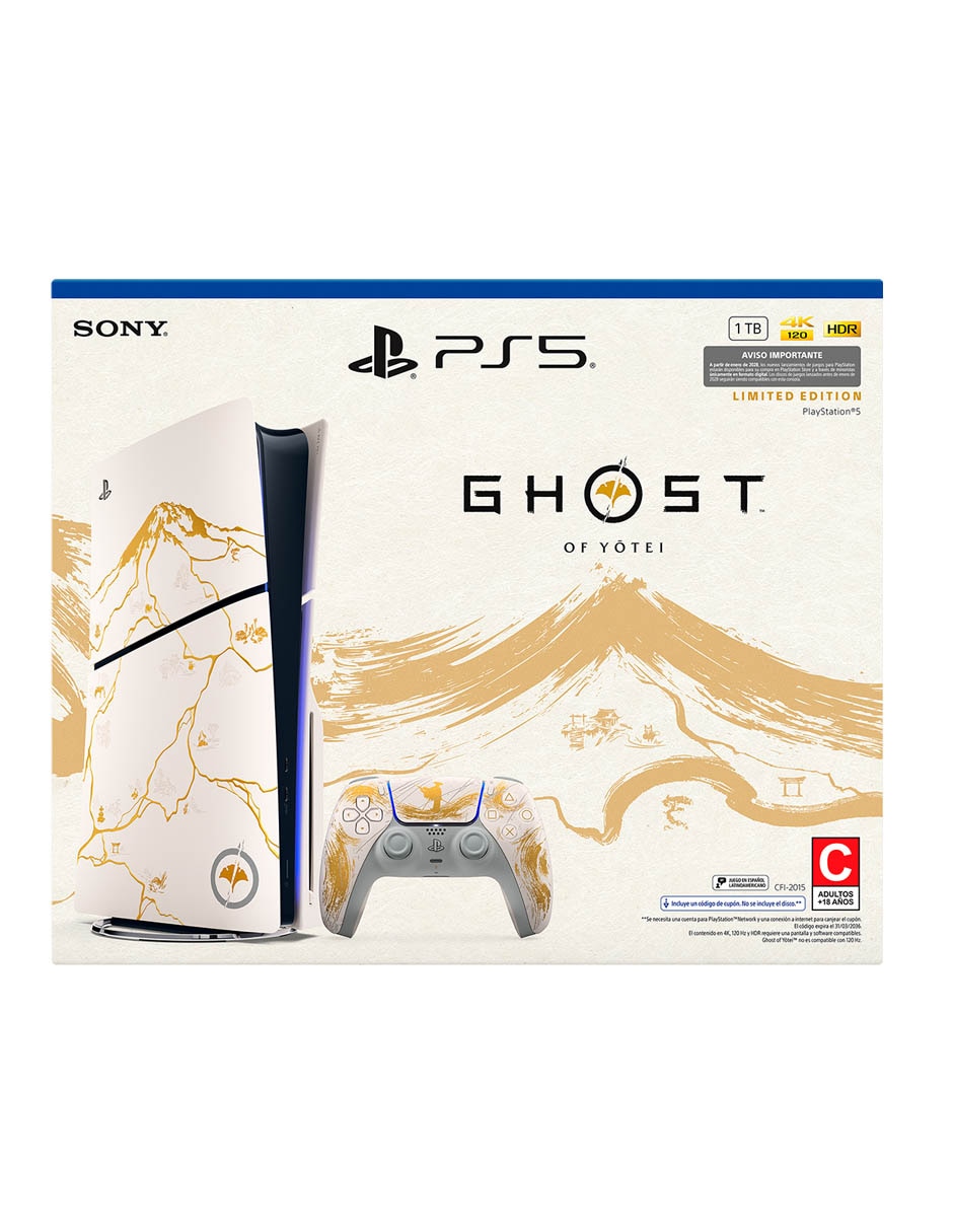 Consola PS5 de 1 TB edición limitada Ghost Of Yotei
