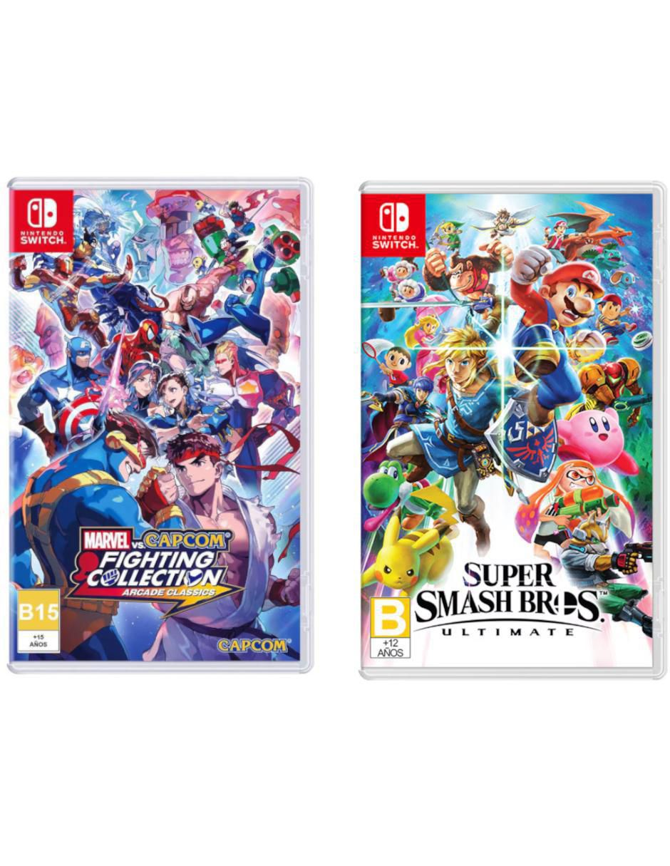 Marvel vs Capcom Fighting Collection: Arcade Classics + Super Smash Bros Ultimate Nintendo bundle para Nintendo Switch