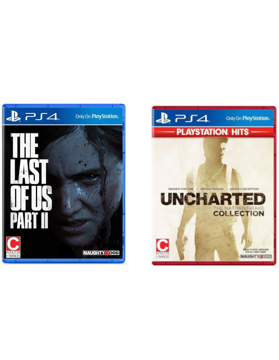 Uncharted nathan drake collection + the last of us part 2 bundle "para" ps4