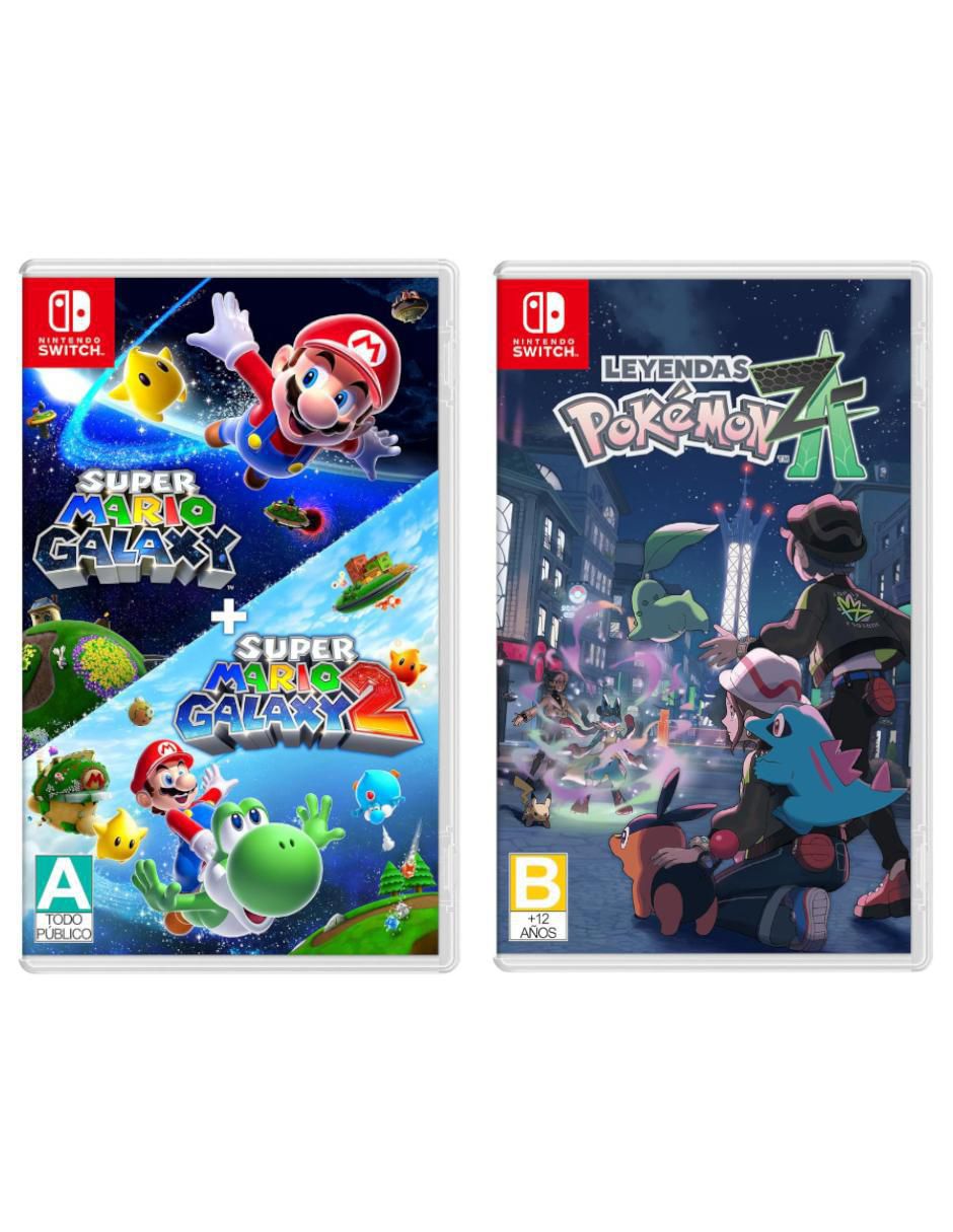 Super Mario Galaxy + Super Mario Galaxy 2 + Pokemon Legends Z-A bundle para Switch 1