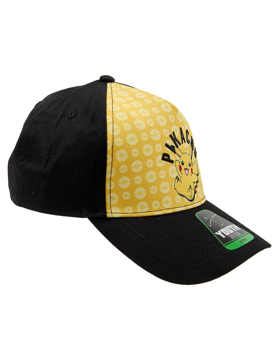 Gorra con visera curva snapback Pokemon Pokémon Pikachu infantil