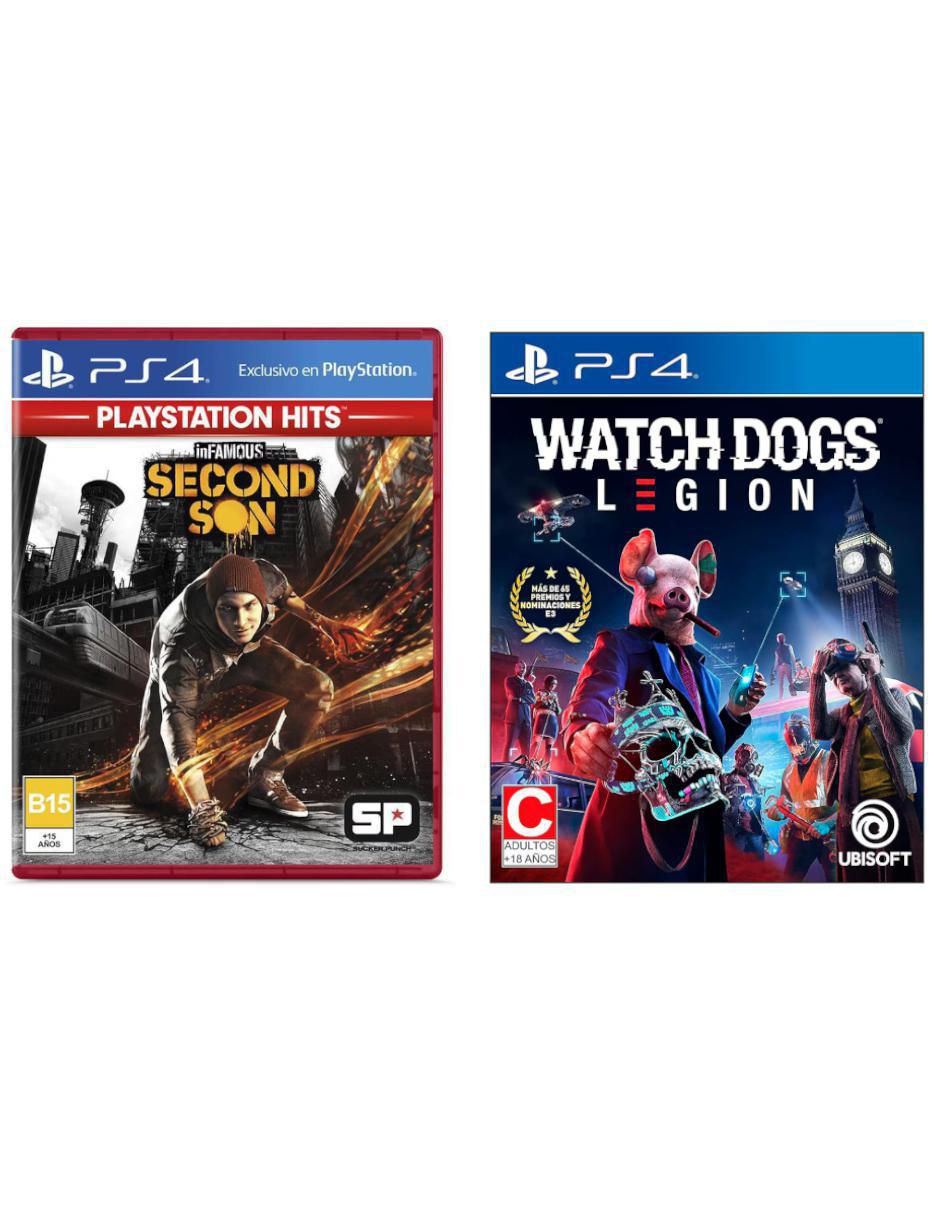 Infamous Second Son + Watch Dogs Legion Playstation bundle para PS4