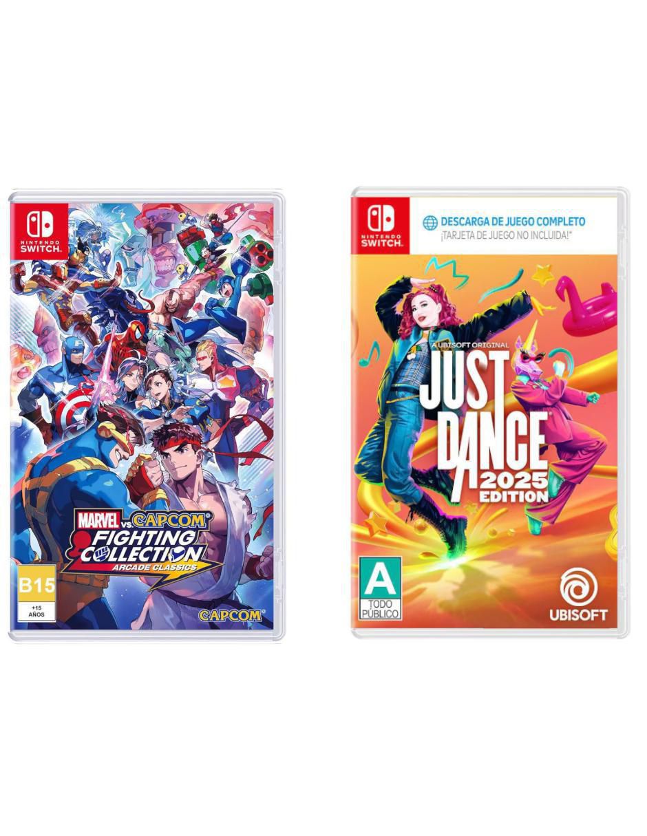 Marvel vs Capcom Fighting Collection: Arcade Classics + Just Dance 2025
bundle para Switch