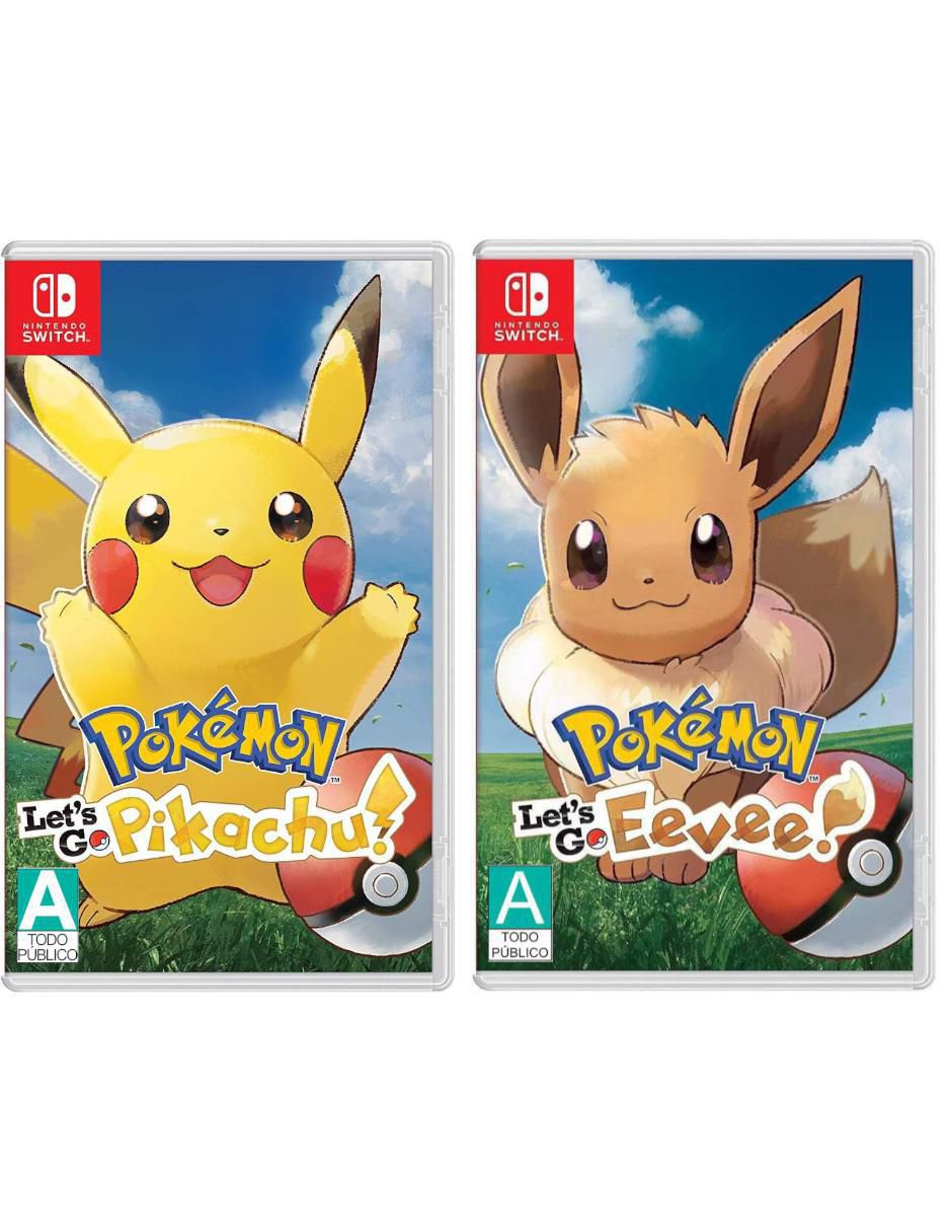 Pokemon Let'S Go Pikachu + Pokemon Lets Go Eevee bundle para Switch Pokemon Let'S Go Pikachu + Pokemon Lets Go Eevee bundle para Switch