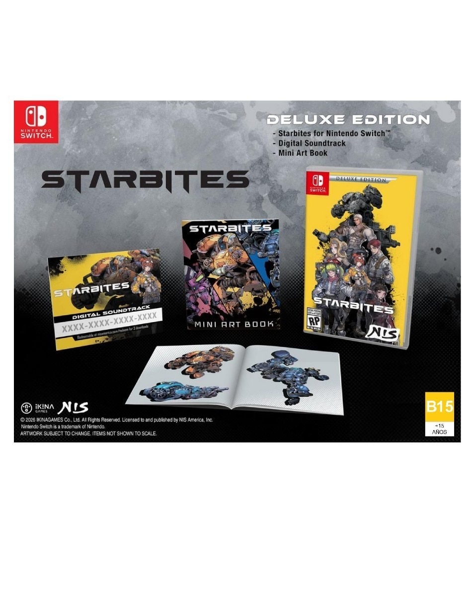 Starbites Tecmo deluxe para Nintendo Switch