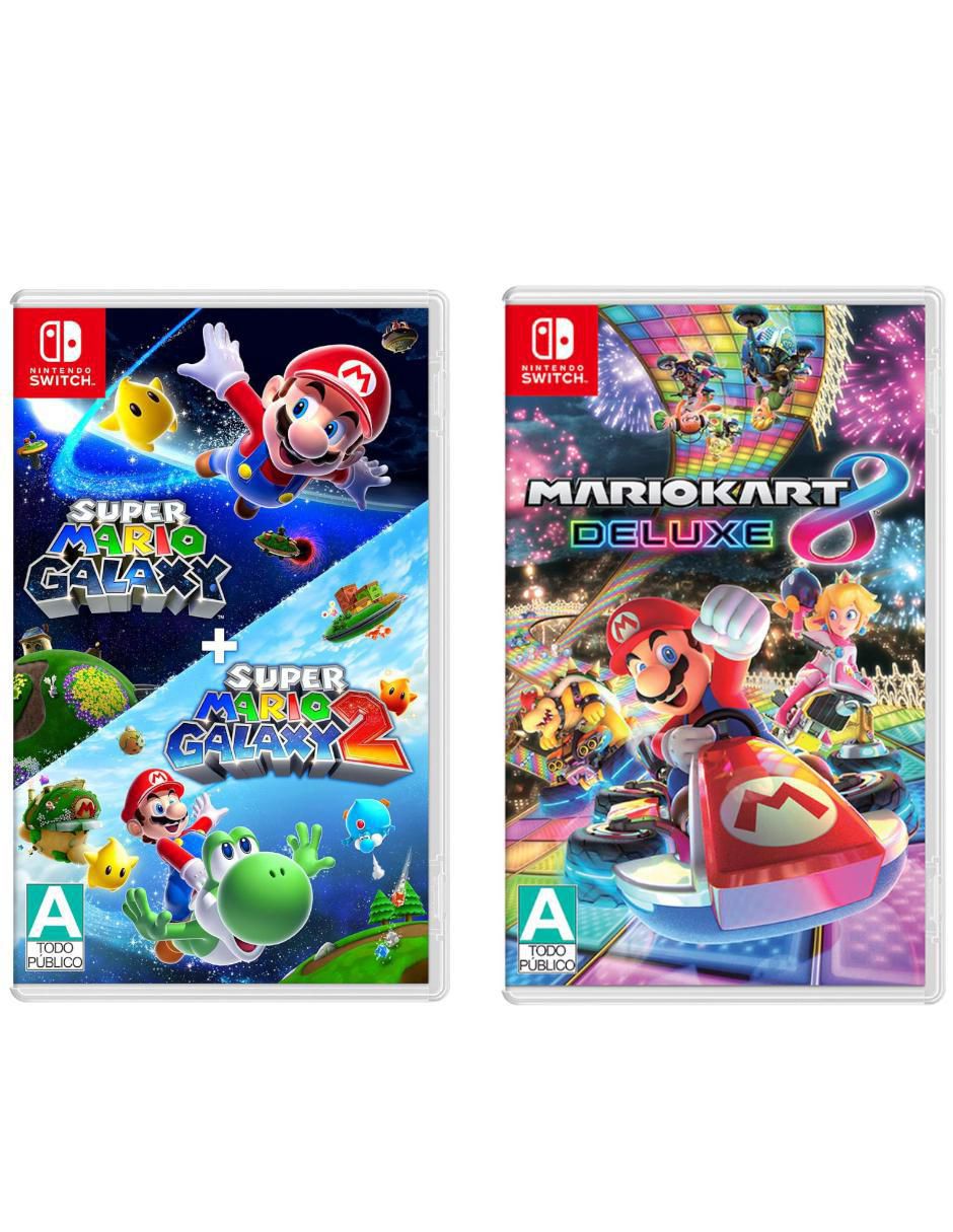 Super Mario Galaxy + Super Mario Galaxy 2 + Mario Kart 8 bundle para Switch Super Mario Galaxy + Super Mario Galaxy 2 + Mario Kart 8 bundle para Switch