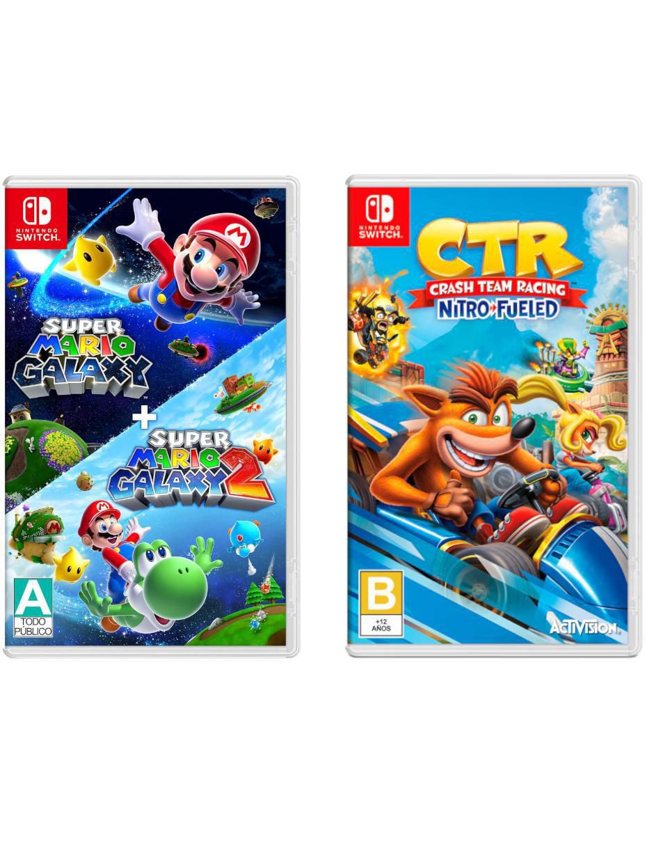 Super Mario Galaxy + Super Mario Galaxy 2 + Crash Team Racing Nitro Fueled bundle para Switch Super Mario Galaxy + Super Mario Galaxy 2 + Crash Team Racing Nitro Fueled bundle para Switch