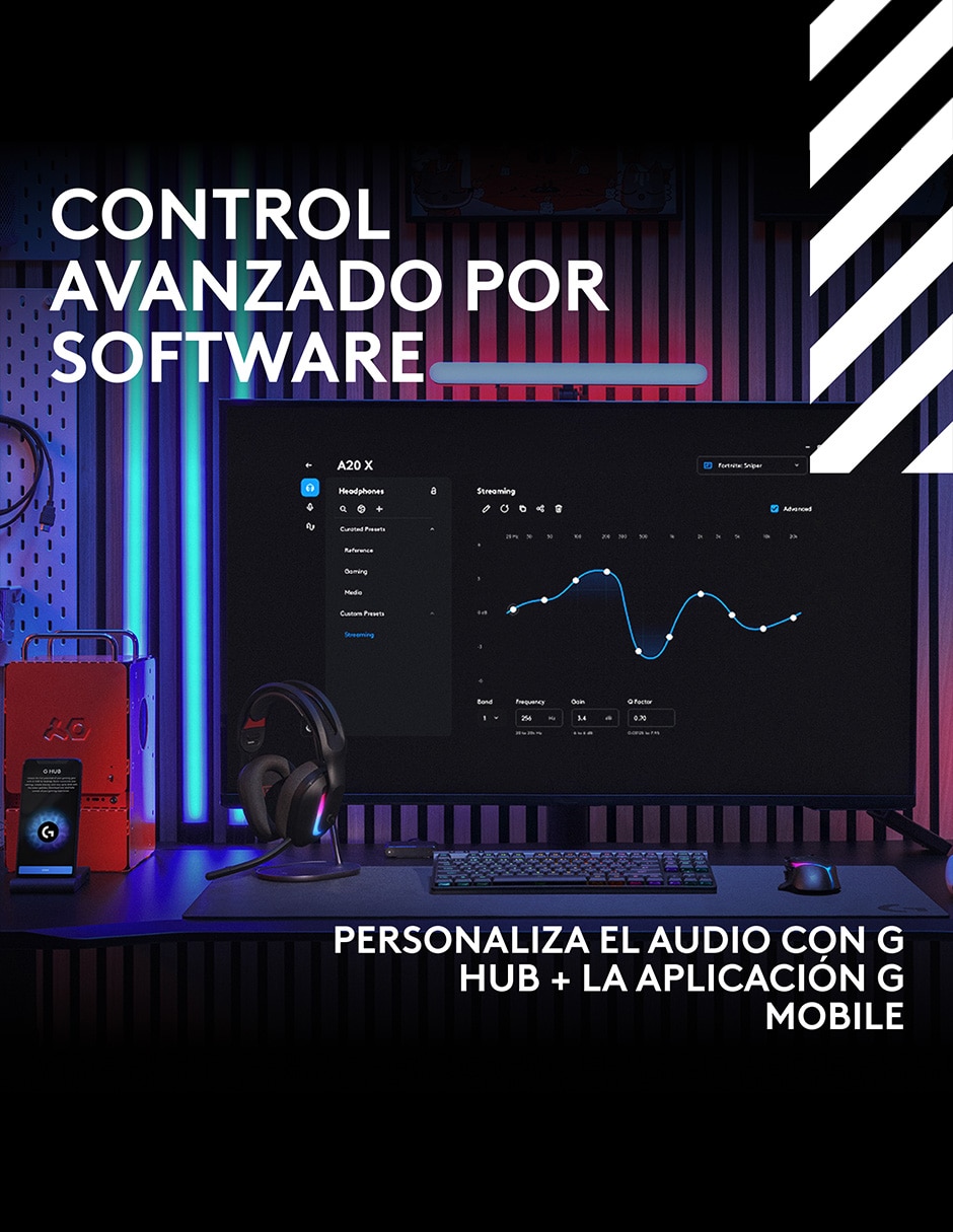 Audífonos over-ear Astro A20X inalámbricos con cancelación de ruido