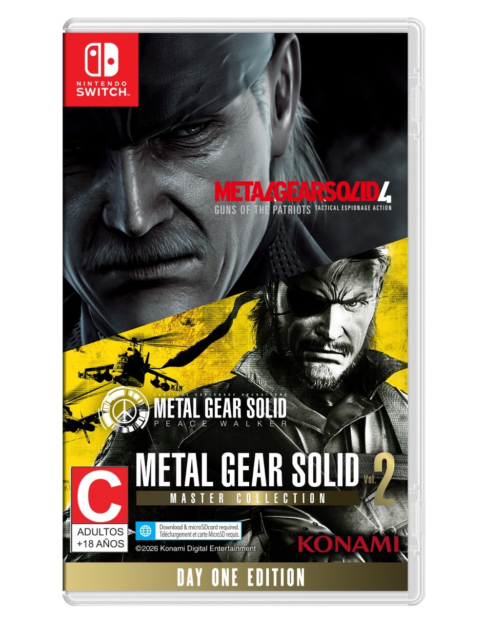 Nsm Metal Gear Solid: Master Collection vol 2 Day One Edition para Switch 1