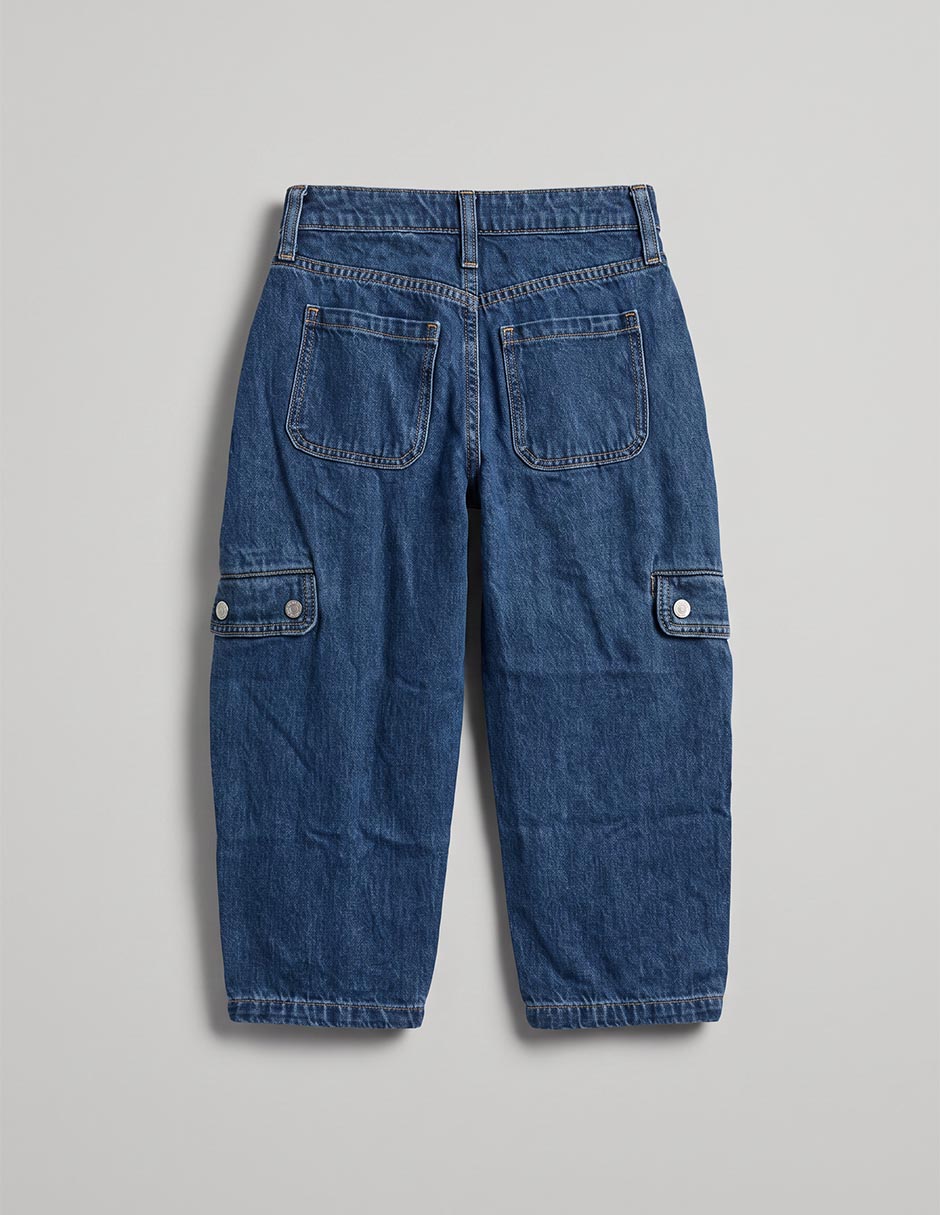 Jeans relajado lavado medio para niña 5