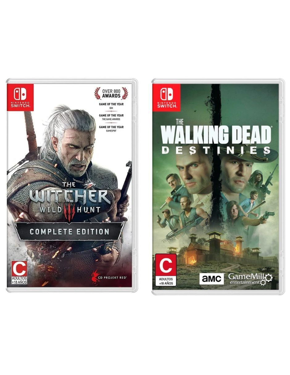 The witcher 3 wild hunt complete edition nsw +the walking dead destinies nsw estándar para multiplataformavad