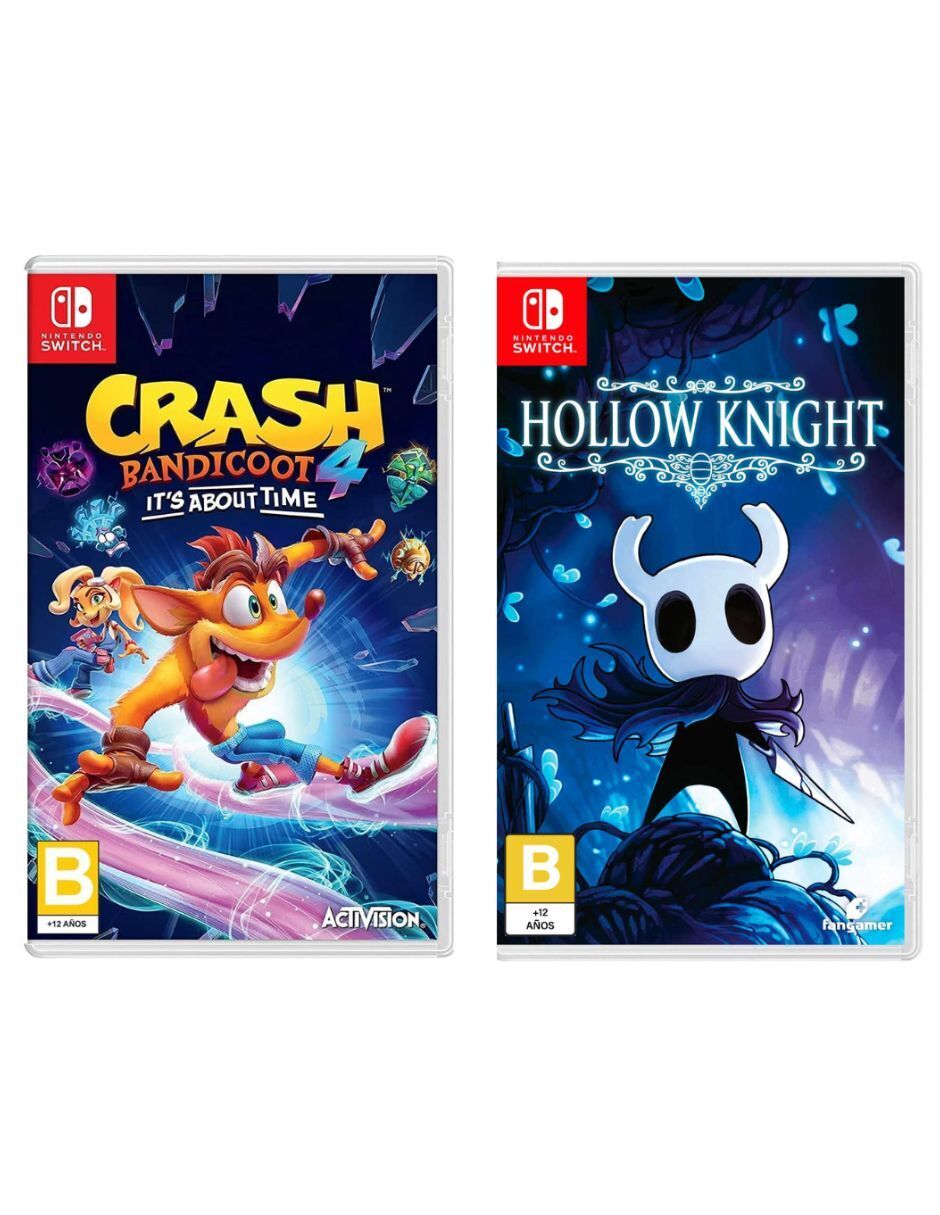 Crash bandicoot 4 it's about time nsw + hollow knight nsw estándar para multiplataformavad