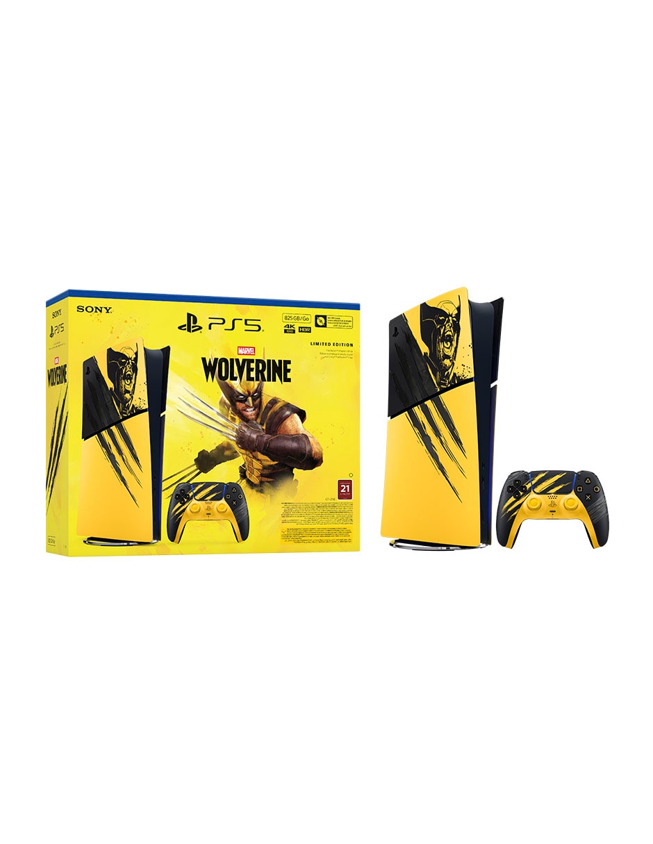 Consola fija PS5 de 825 GB edición Limitada Wolverine 3