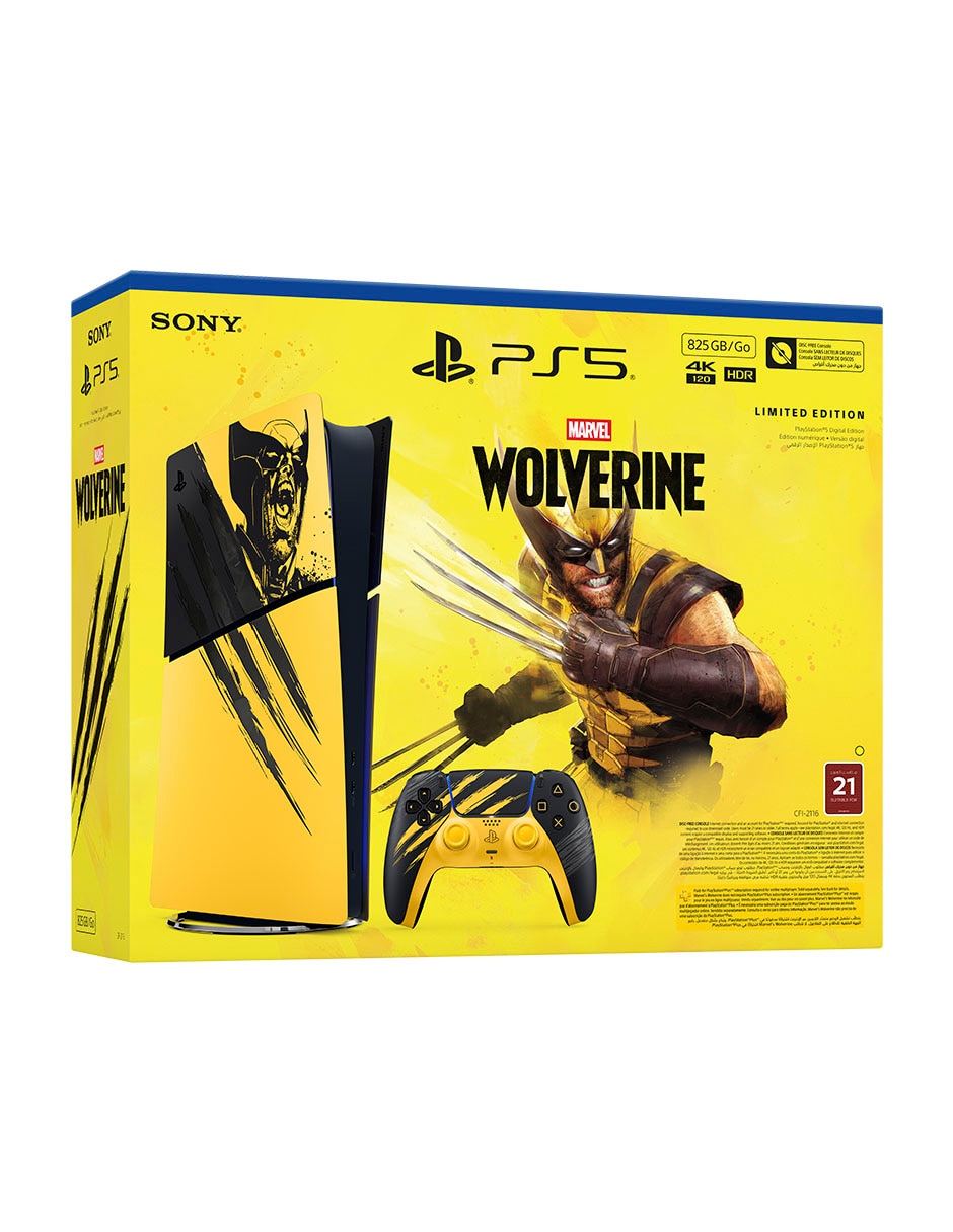 Consola fija PS5 de 825 GB edición Limitada Wolverine