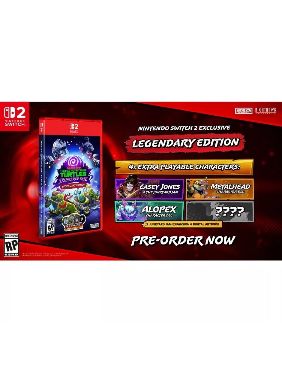 TEENAGE MUTANT NINJA TURTLES SPLINTERED FATE Legendary para Nintendo Switch 2 6